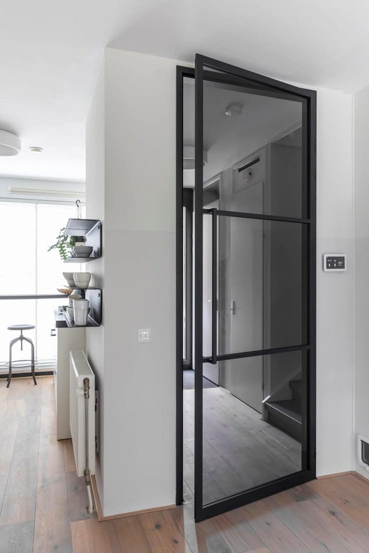 Crna loft vrata po meri