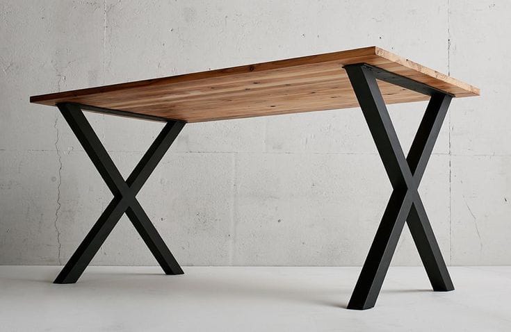 Model 83 — metalno postolje za sto, loft stil, za salu za sastanke