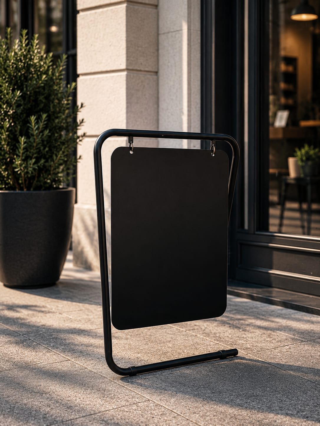 Metalni stalak za reklamnu tablu sa okvirom za umetanje table